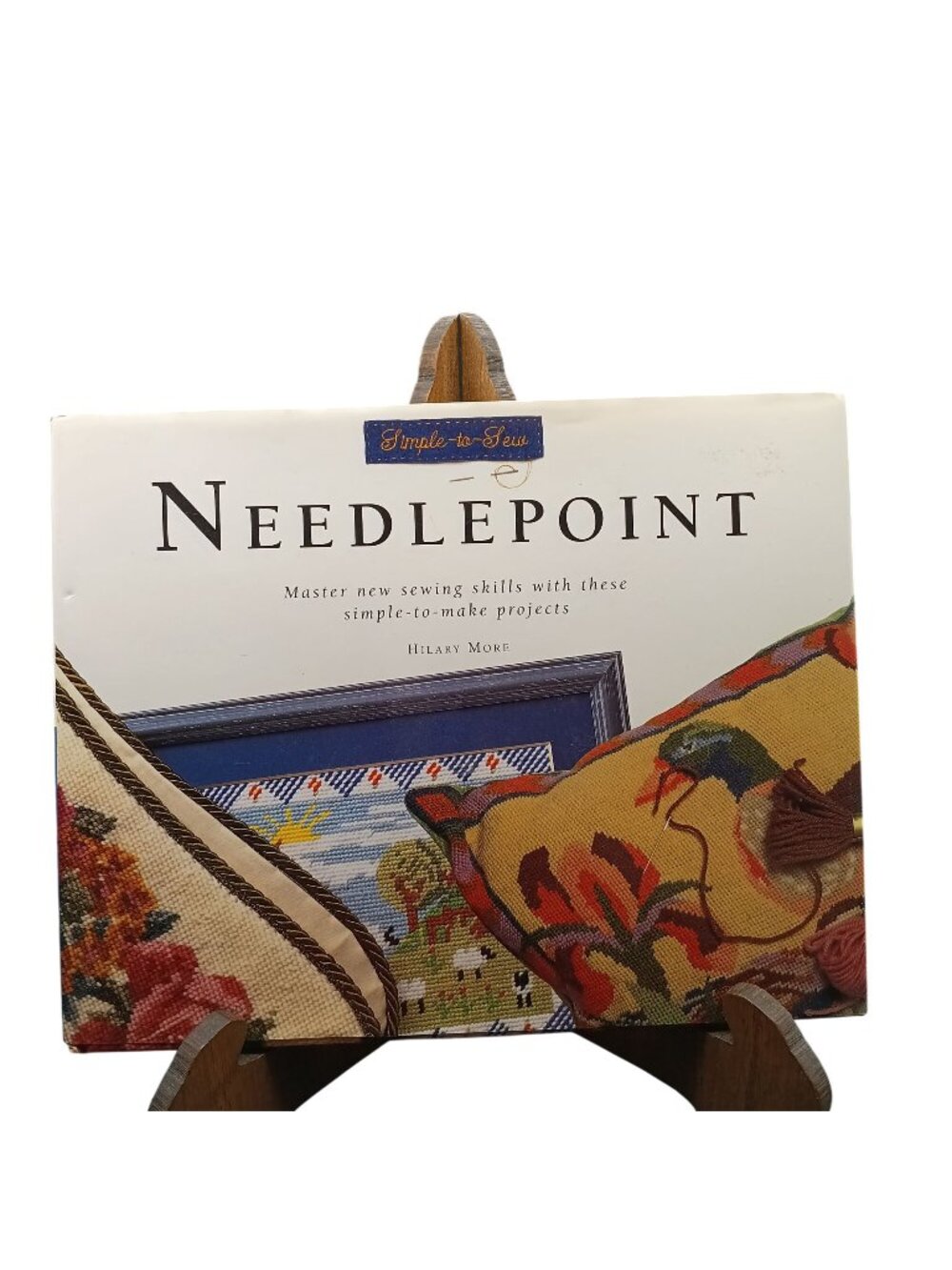Simple-To-Sew Needlepoint Book By Hilary More With Step-By-Step Projects & Patte